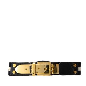 Cinto Tory Burch Azul Marinho e Listra Branca