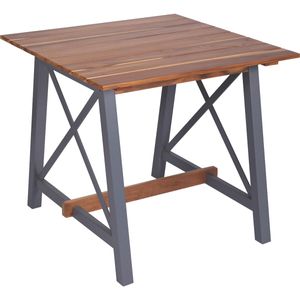 Mesa Quadrada Tramontina Mistral em Madeira Teca e Tauari com Acabamento Envernizado 80cm