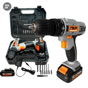 Furadeira Parafusadeira à Bateria 12V com Maleta e 13 Acessórios FP12X NKF