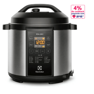 Panela de Pressão Elétrica Electrolux 6L Preta Experience por Rita Lobo (PCC20) - 127V