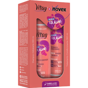 Shampoo e condicionador Vitay Novex Infusão Colágeno KIT - Embelleze
