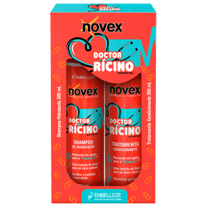 Shampoo e Condicionador Novex Doctor Rícino KIT - Embelleze