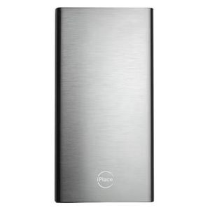 Bateria Portátil iPlace, 20.000 mAh, Sampa, Aço Escovado, Cinza Espacial