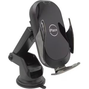 Suporte Veicular com Carregamento por Indução iPlace, 15W, Preto