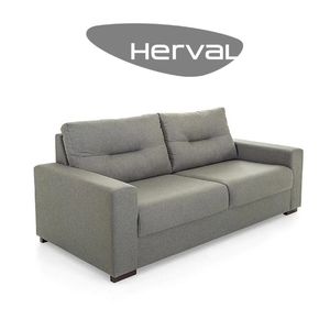 Sofá 3 Lugares Herval Marine, Linho Chumbo - taQi
