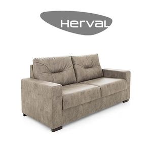 Sofá 2 Lugares Herval Marine, Veludo Marrom Claro - taQi