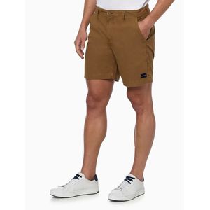 Bermuda Masculina Empapelada Curta Cáqui Escuro - Calvin Klein