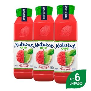Pack Com 6 Sucos Pink Lemonade 900ml Refrigerado - Natural One