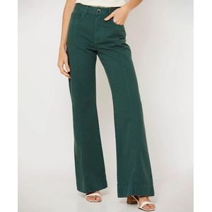 Calça Reta Collor Verde Siberian