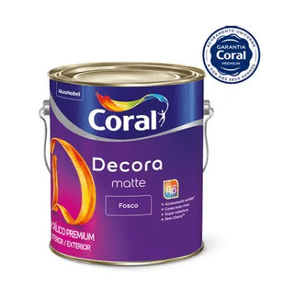 Tinta Decora Matte Branco 3,6L - Coral