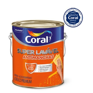 Tinta Super Lavável Branco 3,6L - Coral
