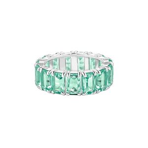 Anel Life Royal Prata Cristal Verde II