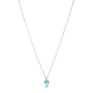Colar Life Royal Prata Cristal Azul