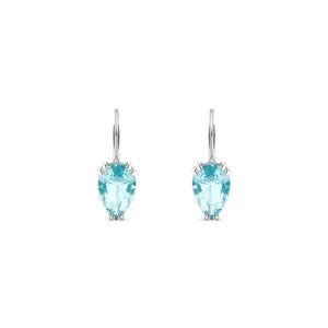 Brinco Life Royal Prata Cristal Azul