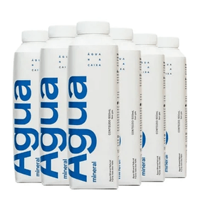 Kit 6 Garrafas Água Na Caixa Mineral 500 mL