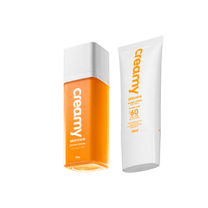 Sérum Facial Vitamina C + Protetor Solar Fps 60 Creamy Skincare