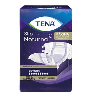 Caixa com 12 Pacotes de Fralda Tena Slip Noturna - Tena